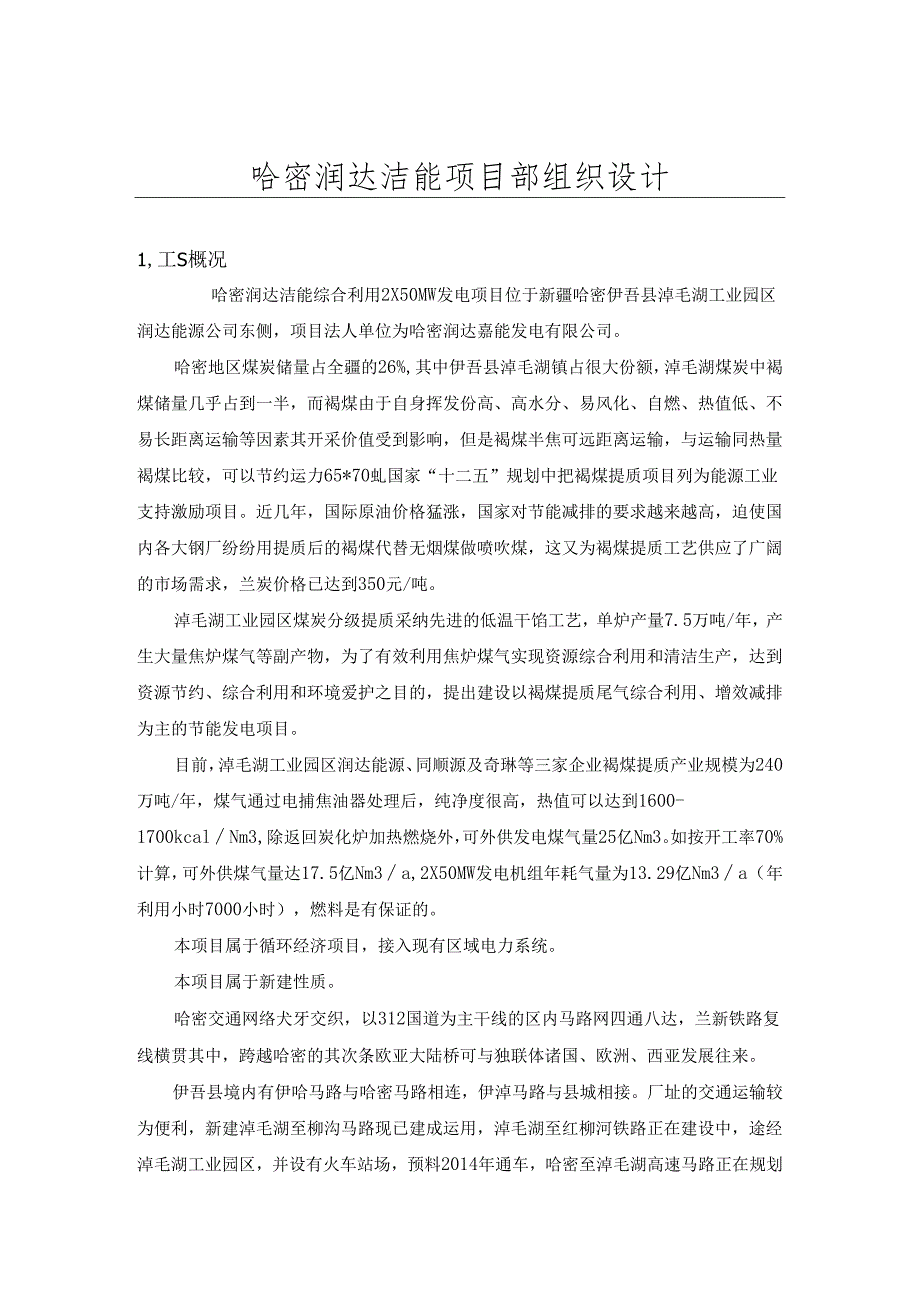 2×50MW发电项目工程组织总设计.docx_第2页