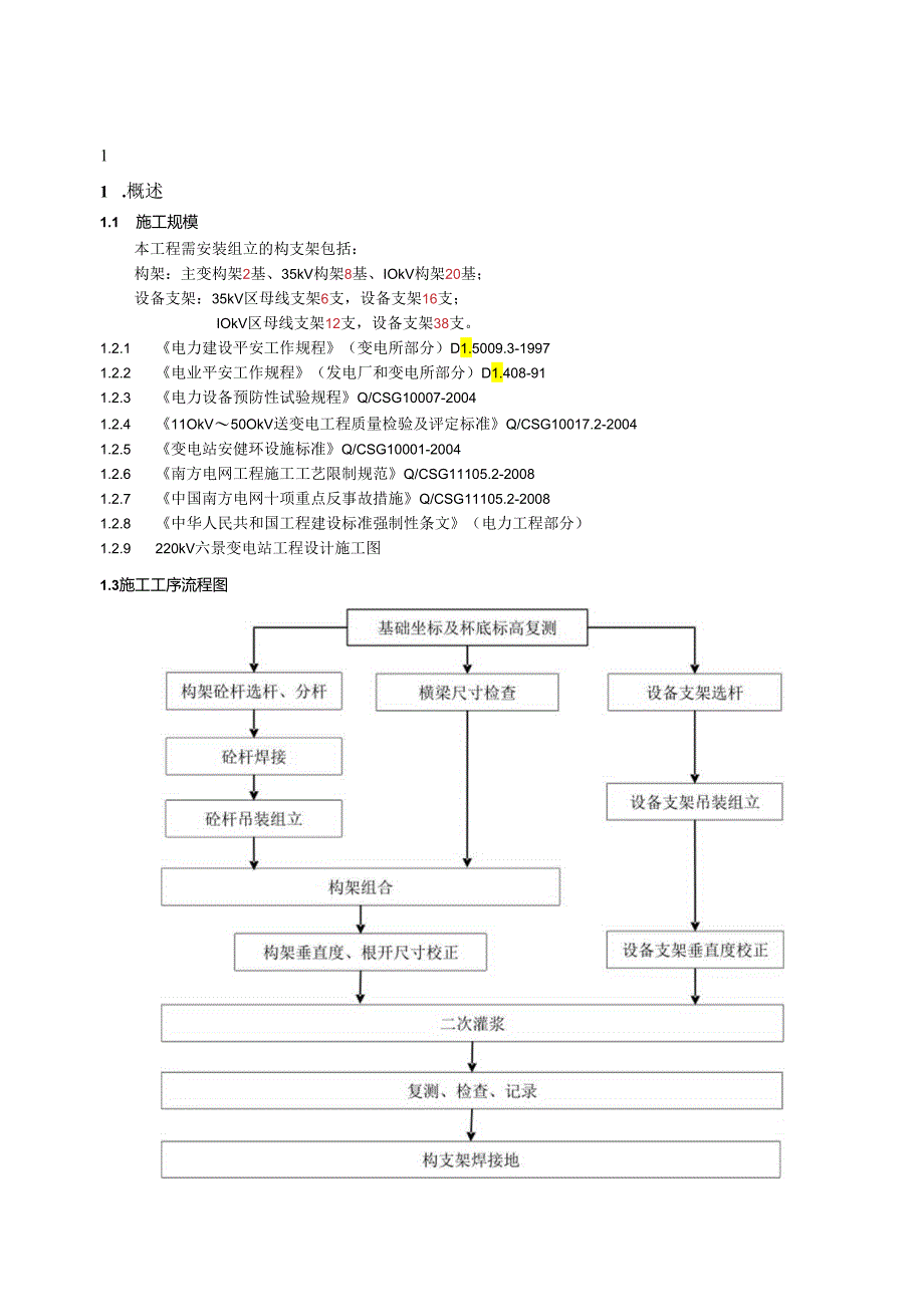 3 变电站构支架组立施工方案.docx_第1页