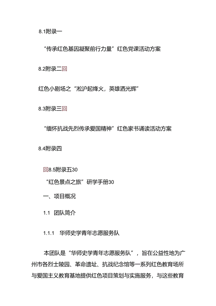 爱国精神薪火传史学青年党建行项目计划书.docx_第3页