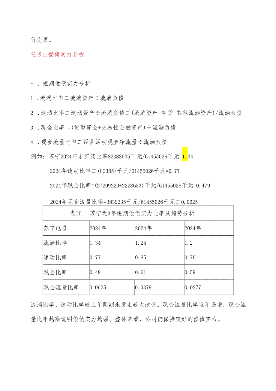 电大开放大学2024年财务报表分析苏宁.docx_第2页