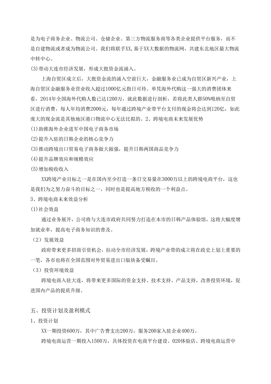 跨境电子商务项目商业计划书.docx_第3页