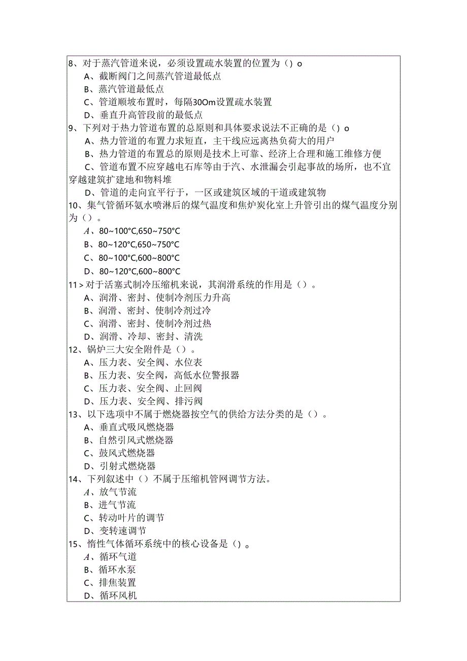 2023年专业知识（动力专业）考试试卷(共六卷).docx_第2页