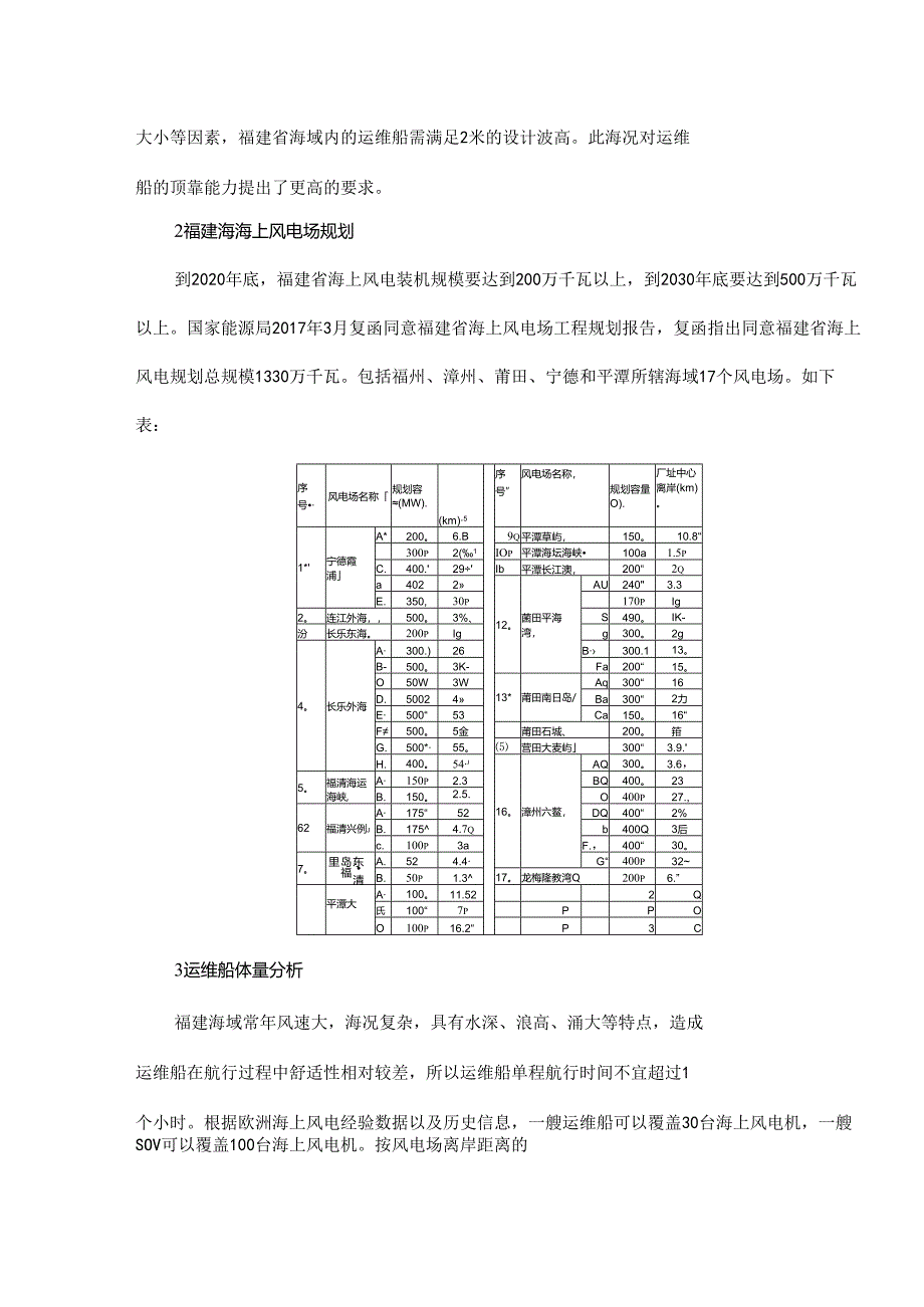 福建海上风电场运维船体量分析及顶靠能力分析.docx_第2页