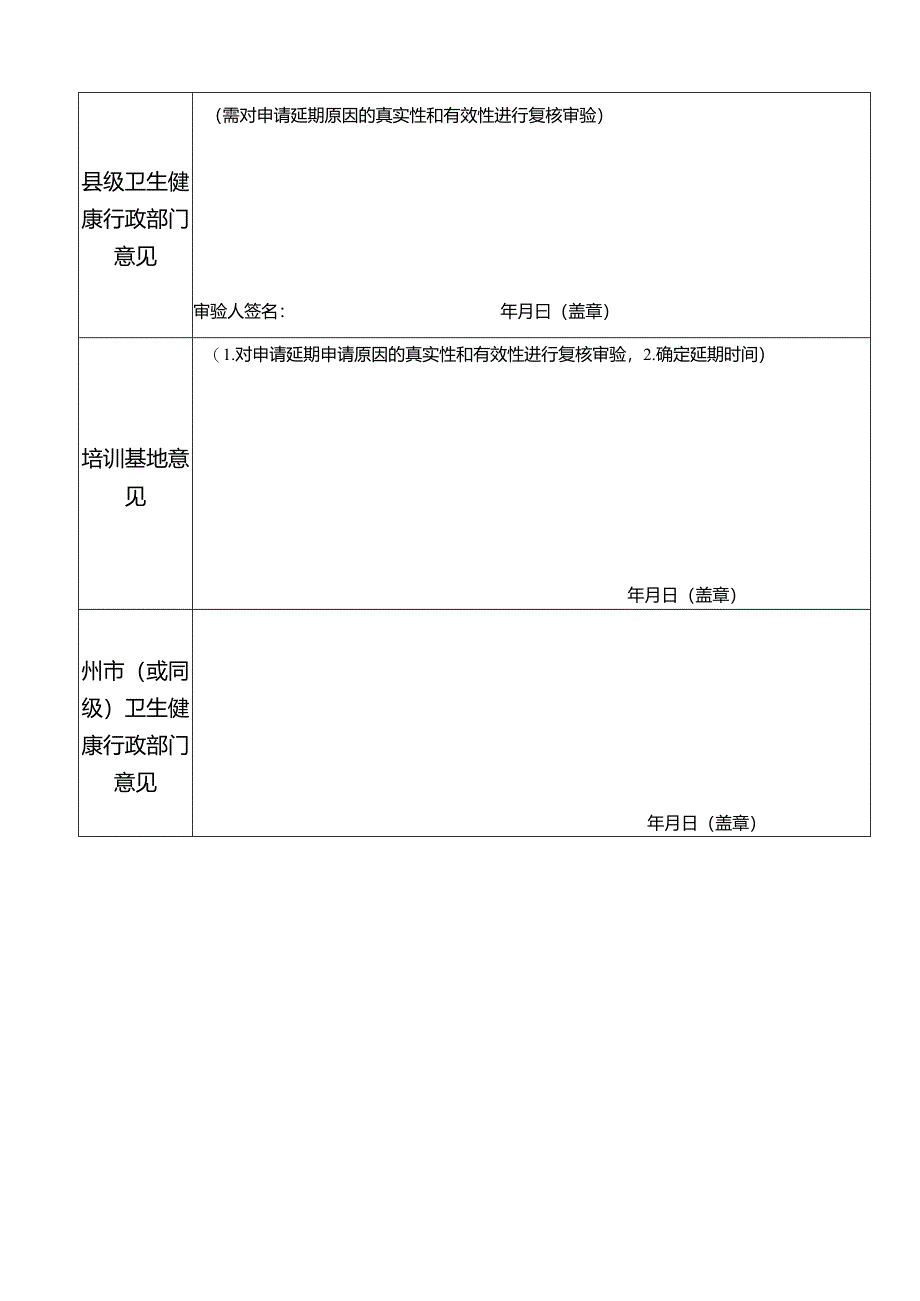 全科医生转岗培训延期申请表.docx_第2页