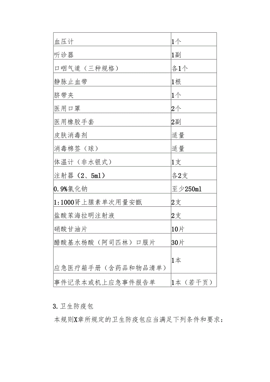 大型飞机公共航空运输急救箱、应急医疗箱和卫生防疫包.docx_第3页