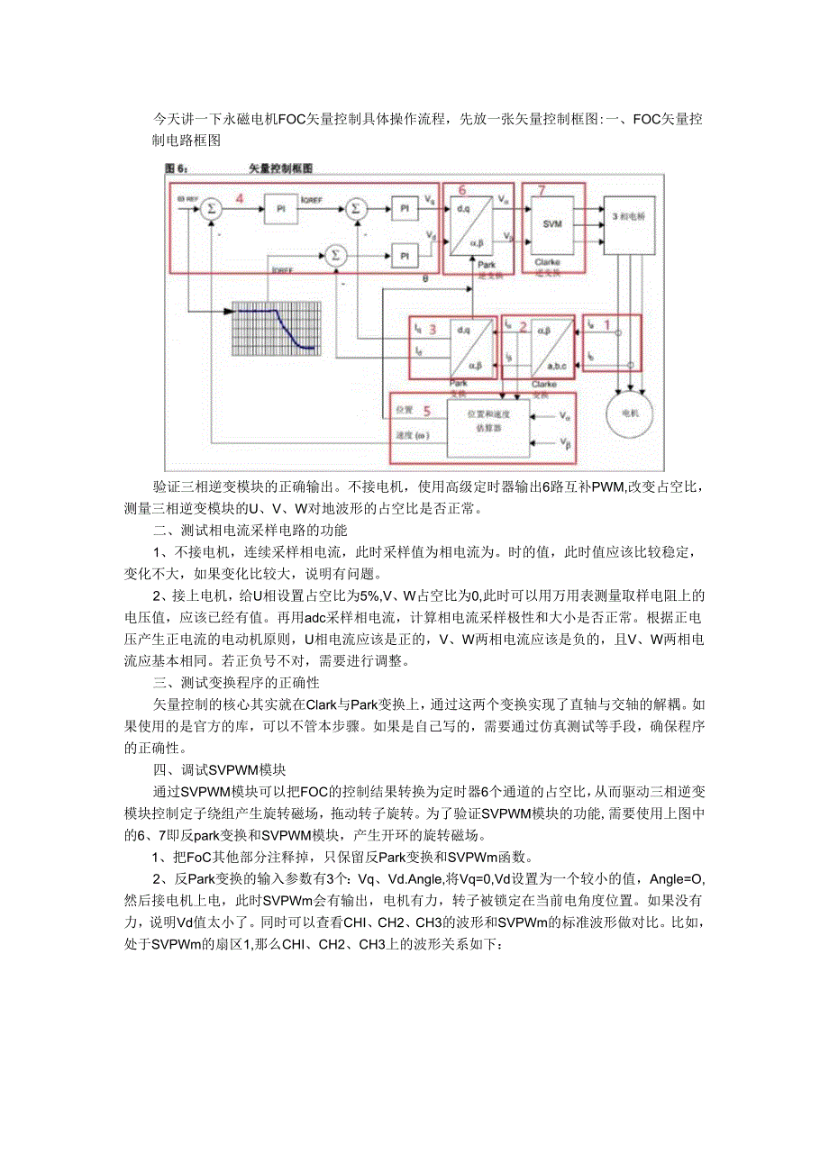 PMSM的FOC 矢量控制算法调试流程与矢量控制法详解.docx_第1页