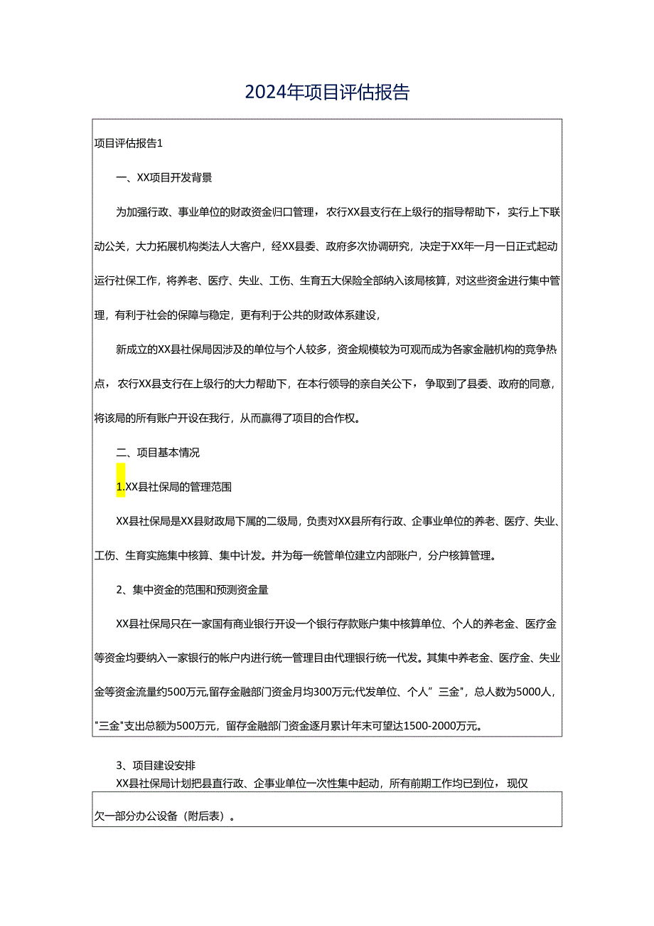 2024年项目评估报告.docx_第1页