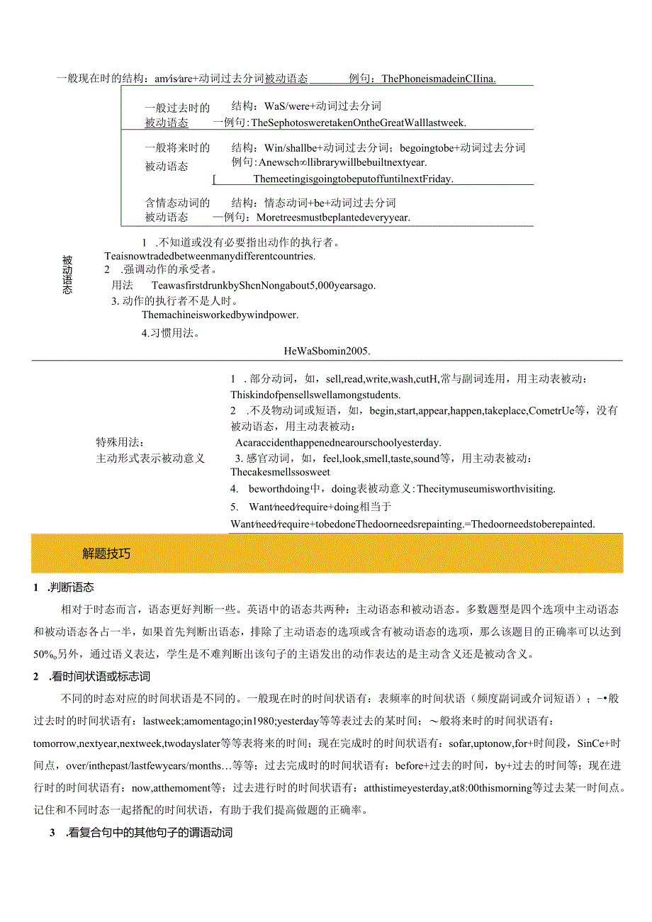 抢分法宝02 重难语法梳理一（时态和语态）（解析版）.docx_第2页