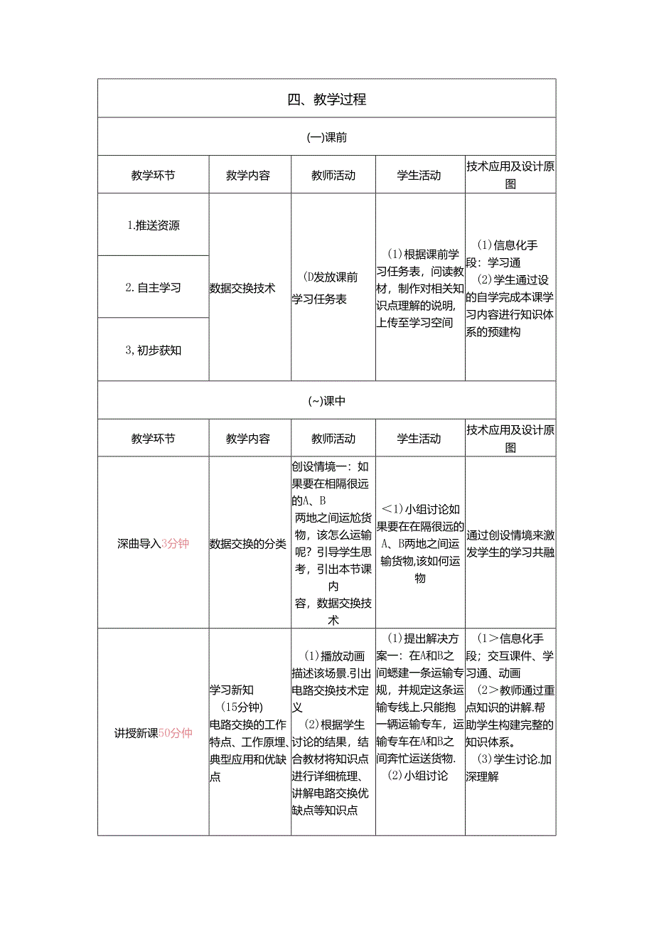 计算机网络技术基础教程 教案-教学设计 单元2.4 数据交换技术.docx_第3页