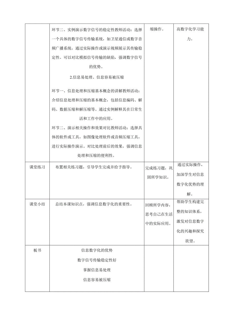 第6课 信息数字化的优势 教案3 四下信息科技赣科学技术版.docx_第2页