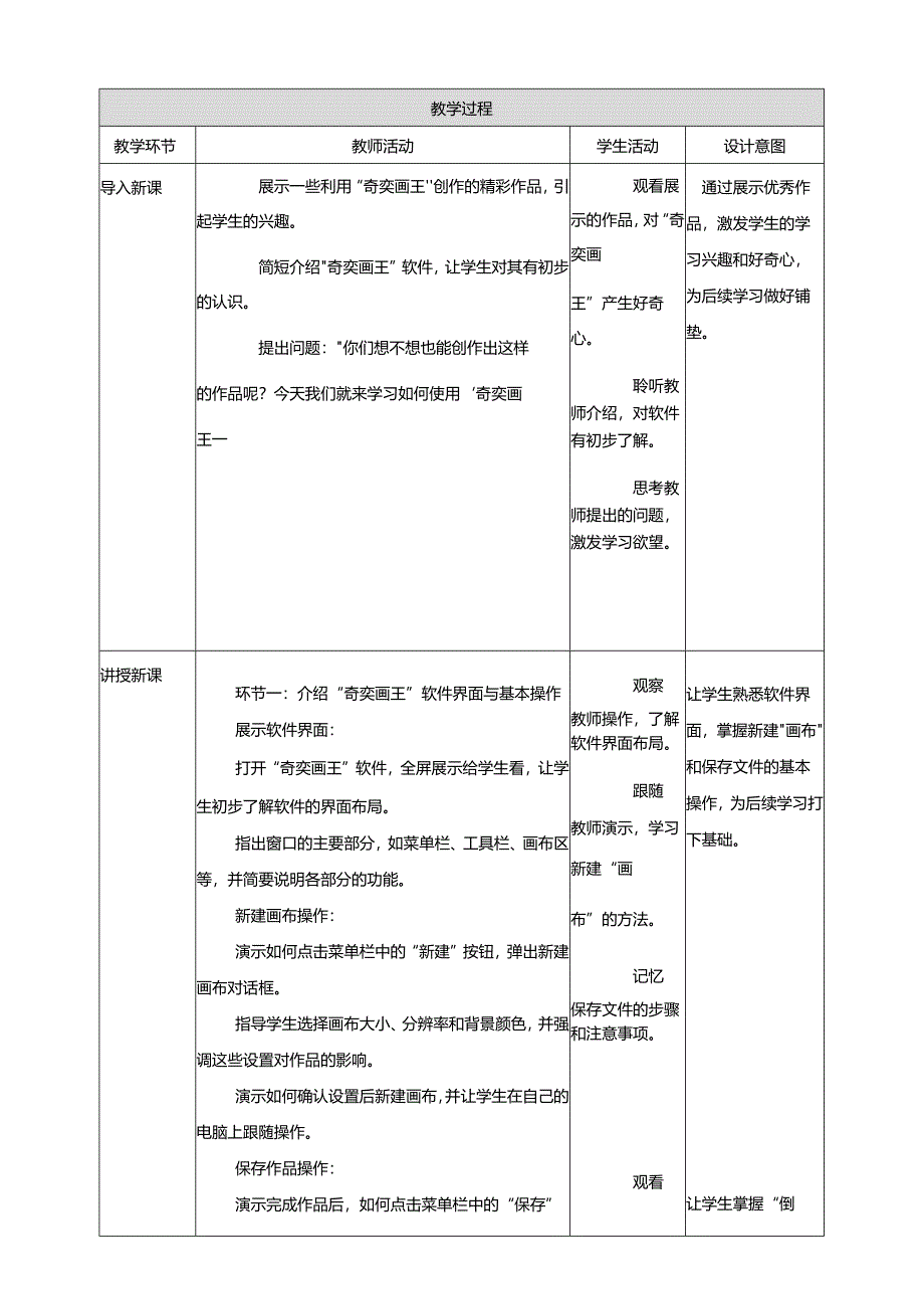 第16课 初识“奇奕画王” 教案5 三上信息科技黔教版.docx_第2页