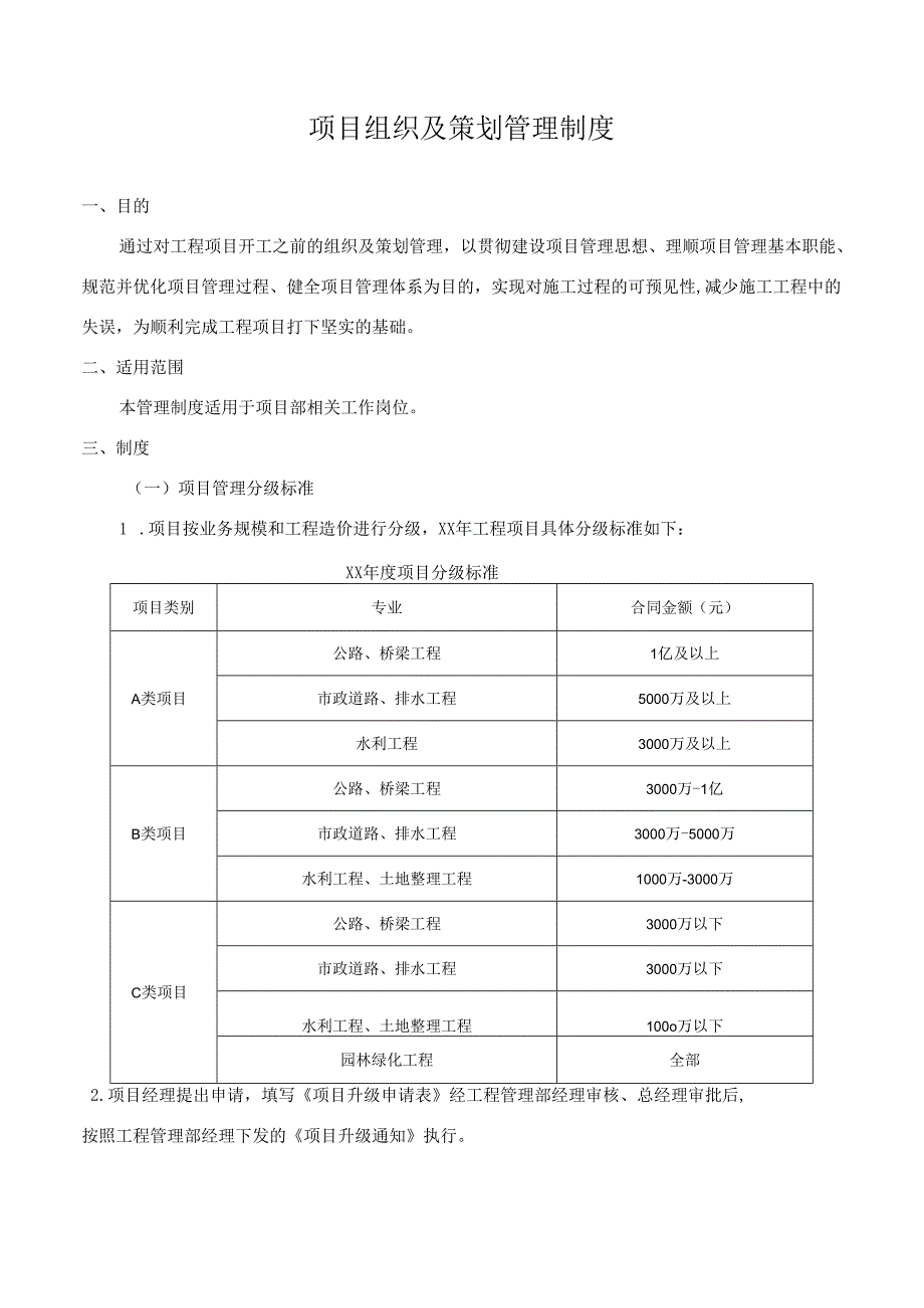 项目组织及策划管理制度.docx_第1页