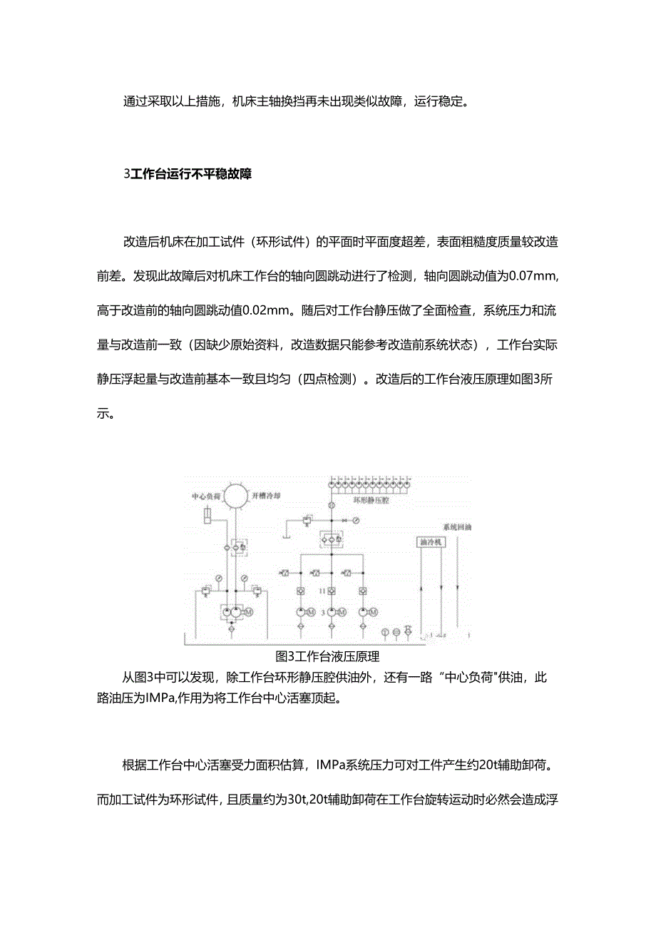 C1563立式车床液压系统改造后故障原因分析及处理.docx_第3页