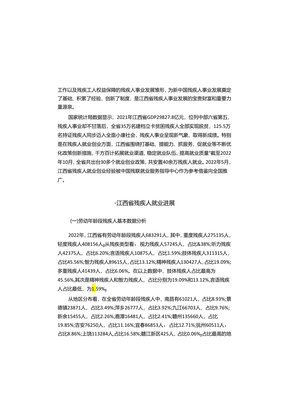 B.13_江西省残疾人就业发展报告（2022）.docx_第1页