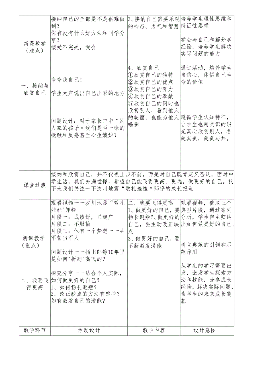 人教版《道德与法治》七年级上册：3.2 做更好的自己 教案.docx_第3页