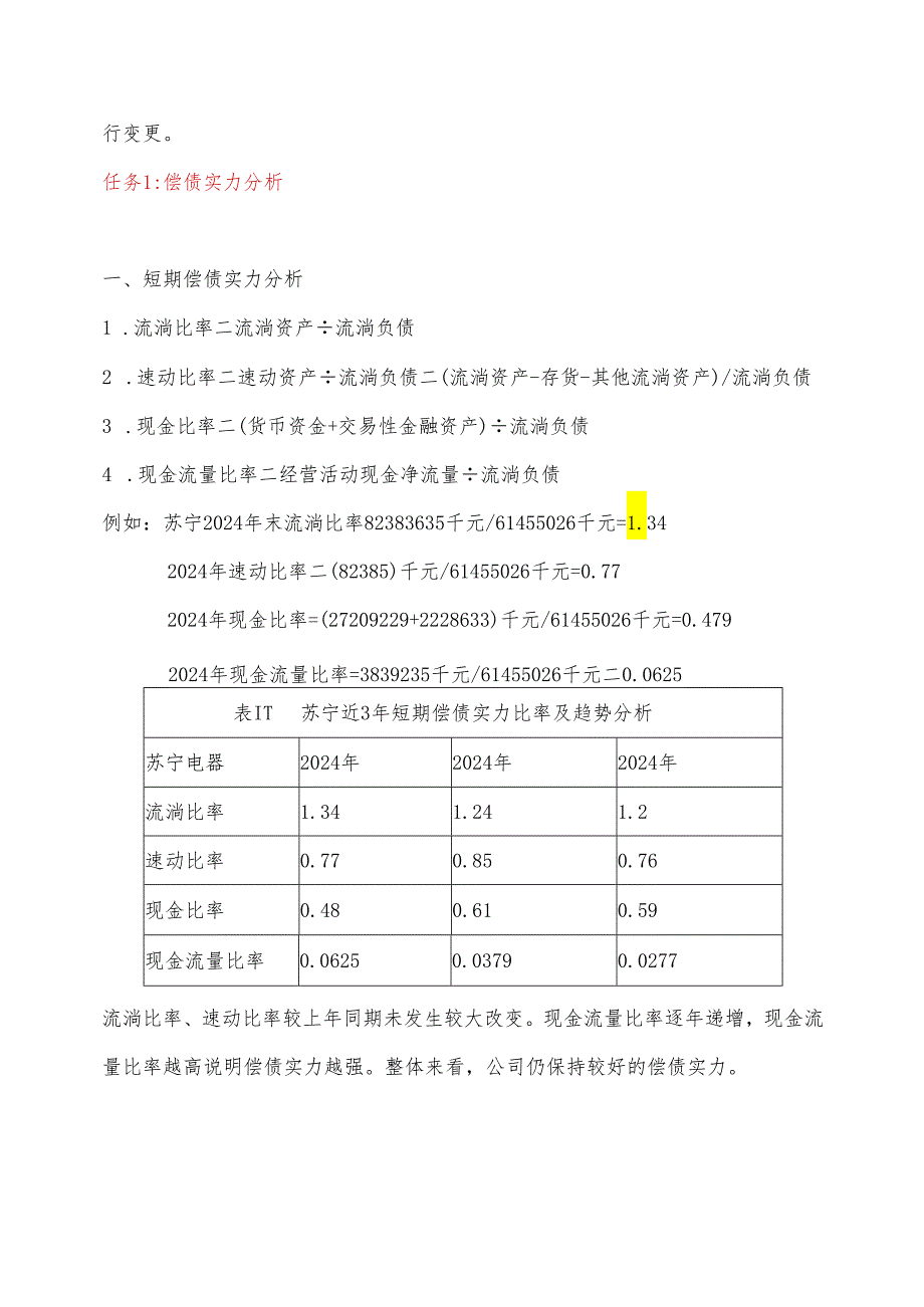 电大开放大学2024年财务报表分析苏宁.docx_第2页