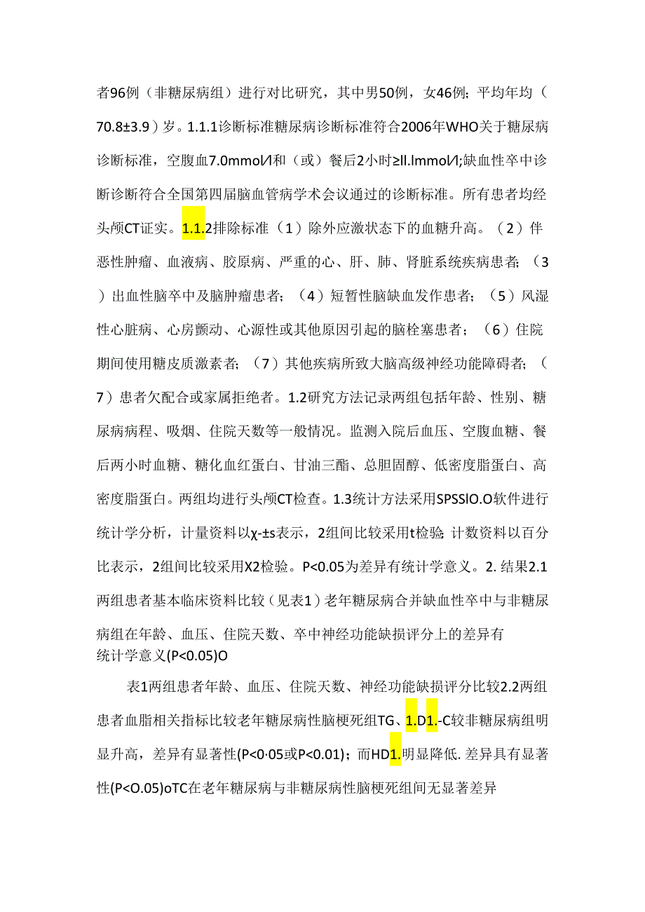 老年2型糖尿病合并缺血性脑卒中临床分析及影像学分析.docx_第3页