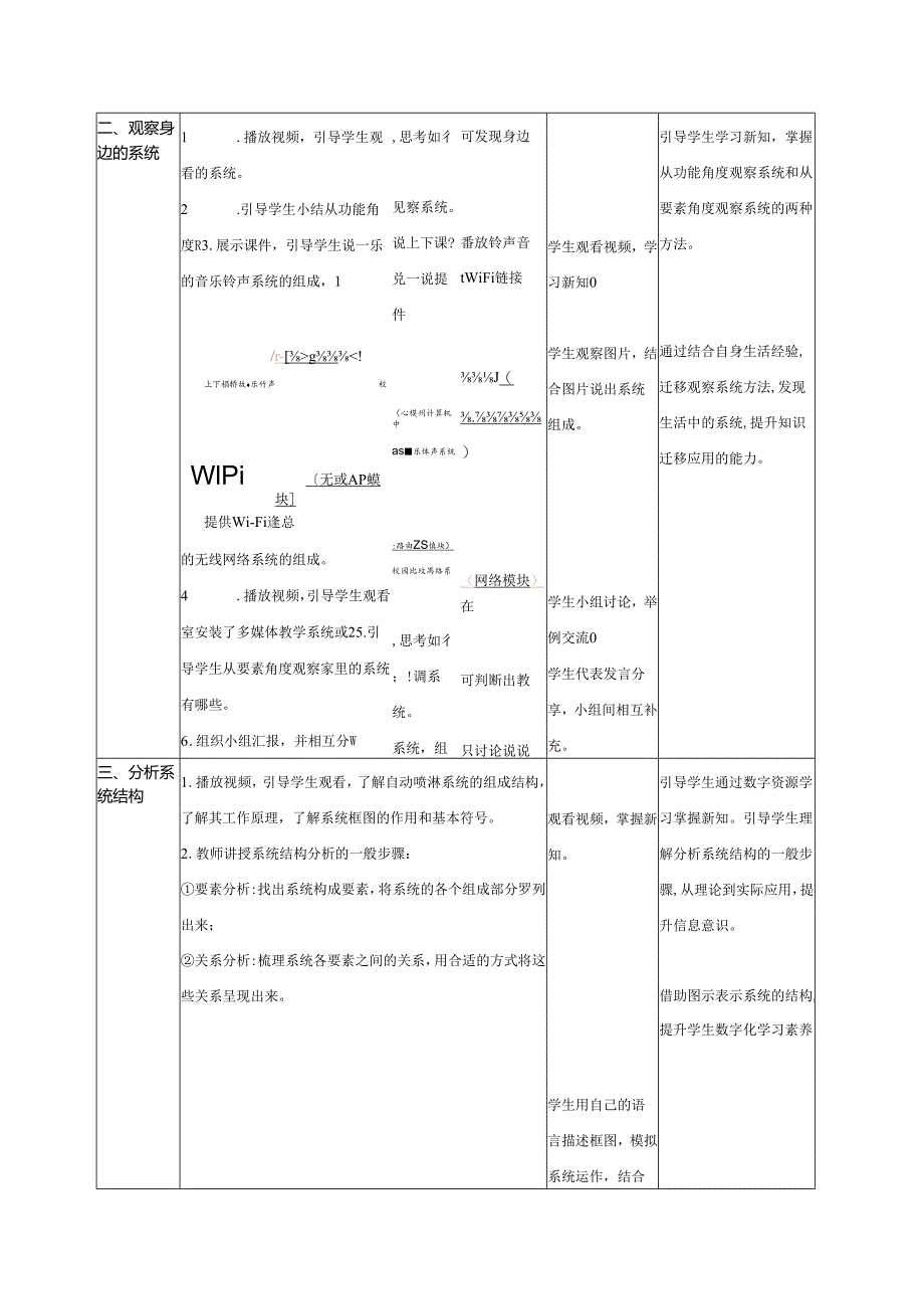 第3课观察系统 教案（表格式） 浙教版五年级信息科技下册.docx_第2页