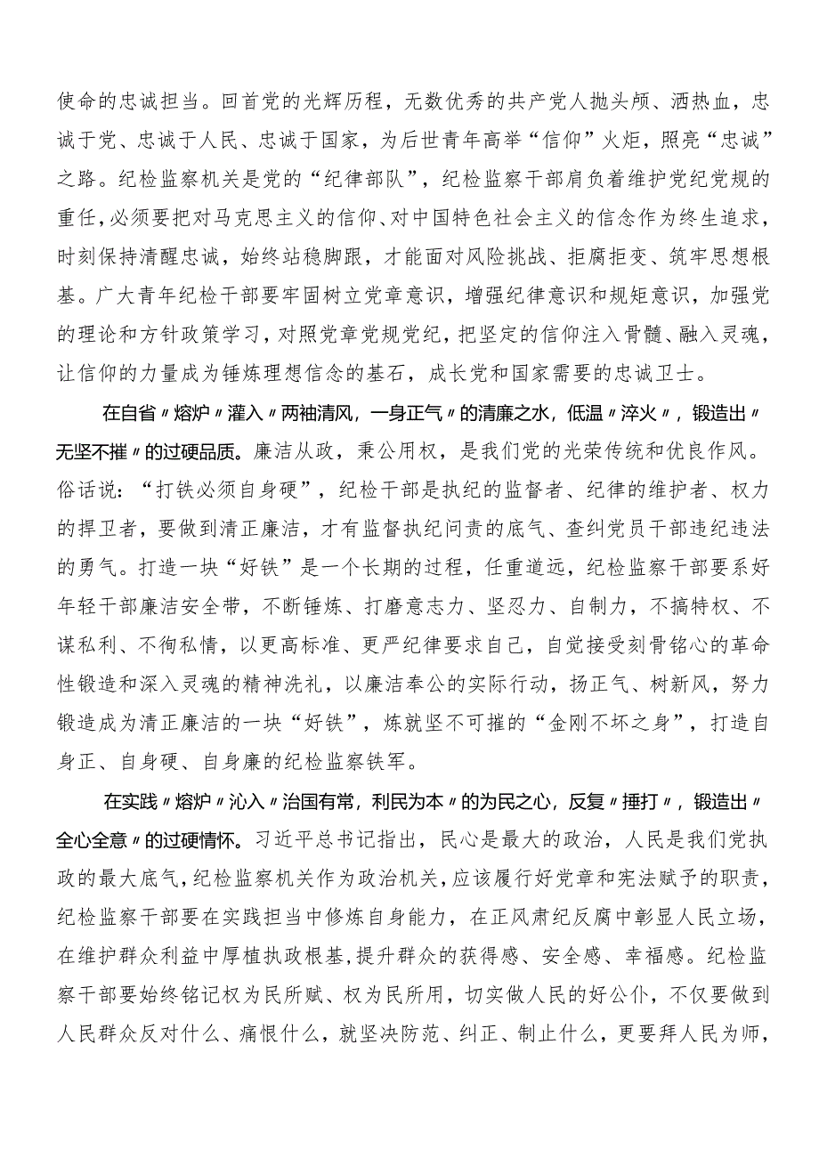 （七篇）2024年度党纪学习教育的心得体会（研讨材料）.docx_第3页