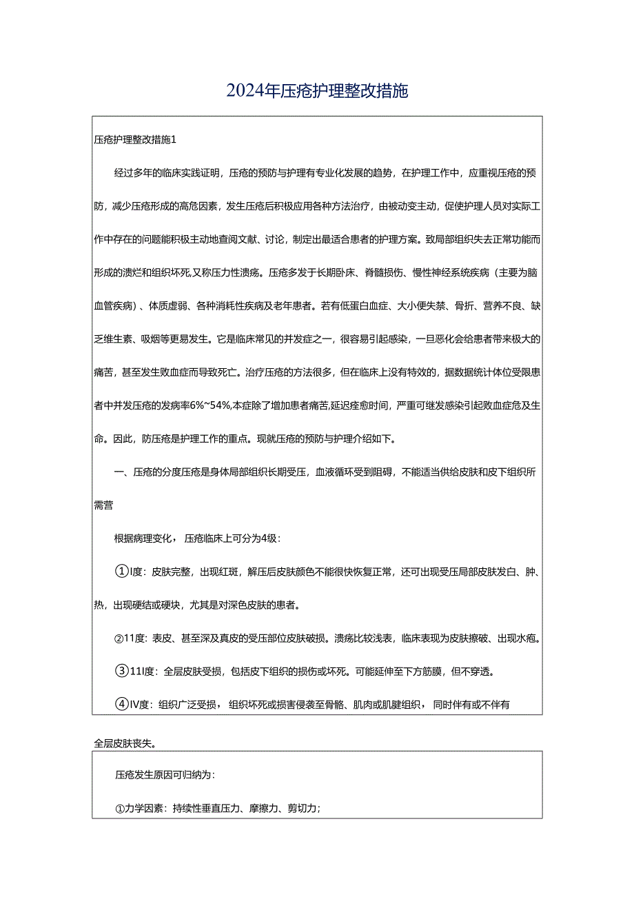 2024年压疮护理整改措施.docx_第1页