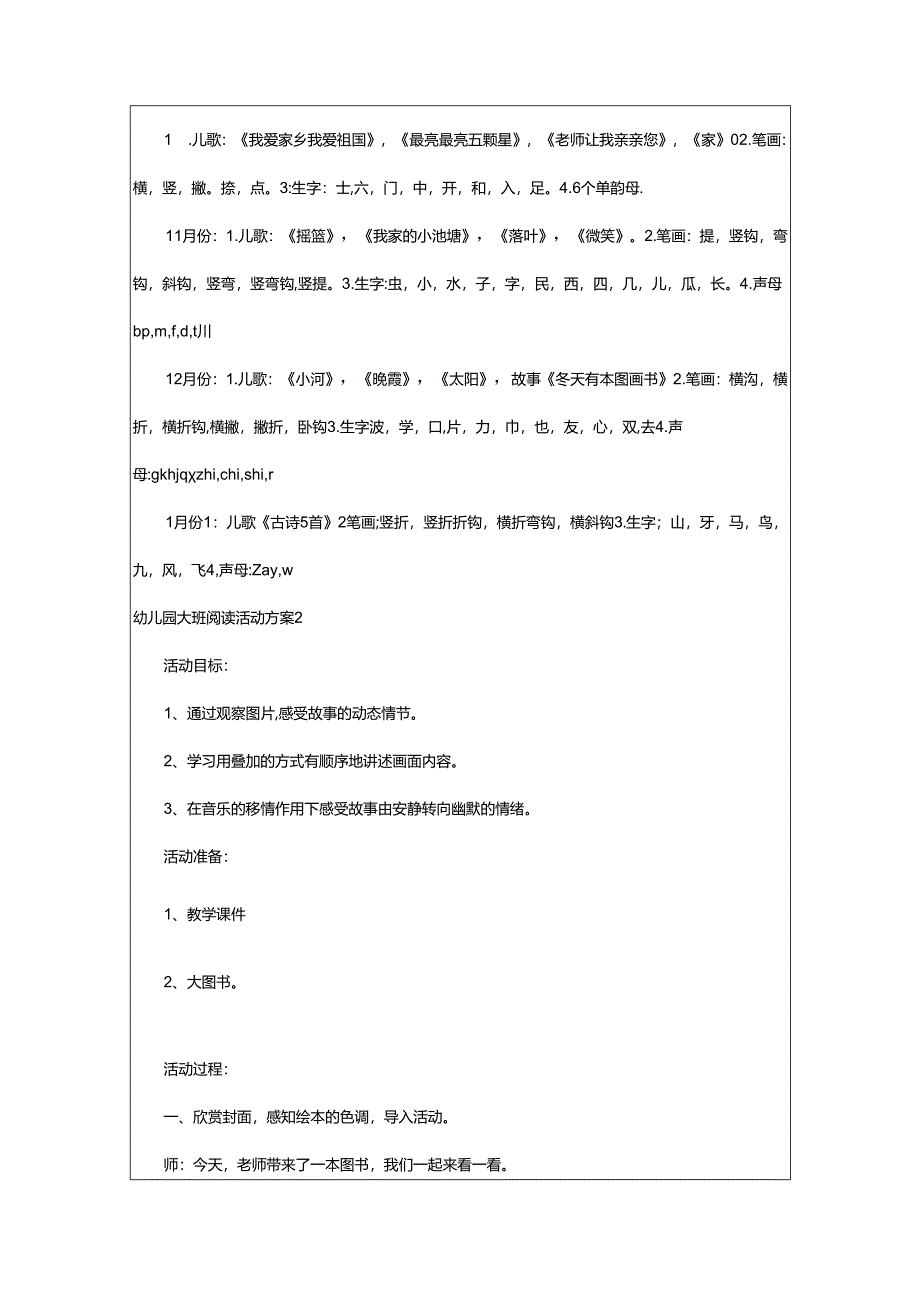 2024年幼儿园大班阅读活动方案.docx_第2页