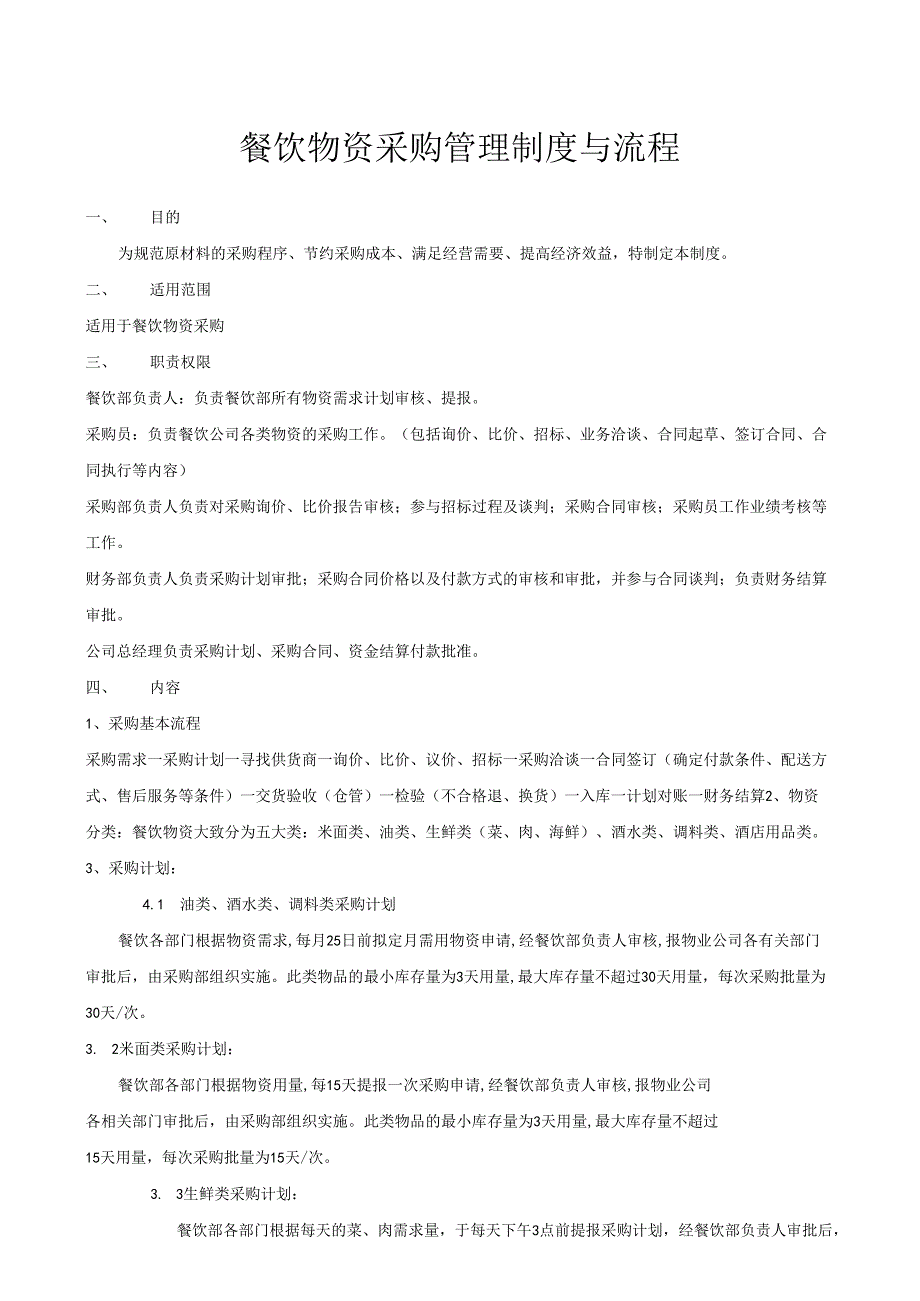 制度章程 食堂物资采购管理制度.docx_第1页