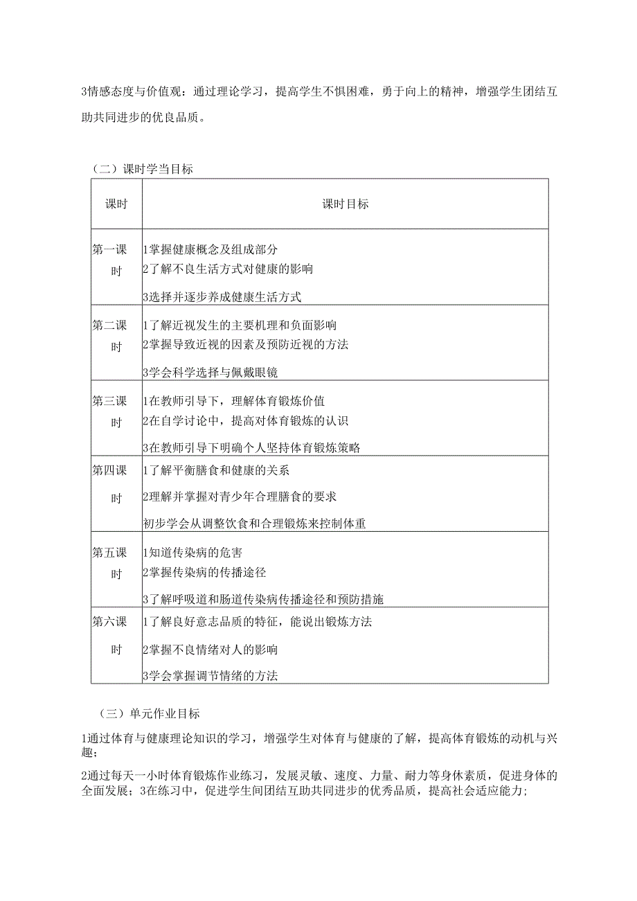 七上《体育与健康理论知识》单元作业设计 (优质案例12页).docx_第3页