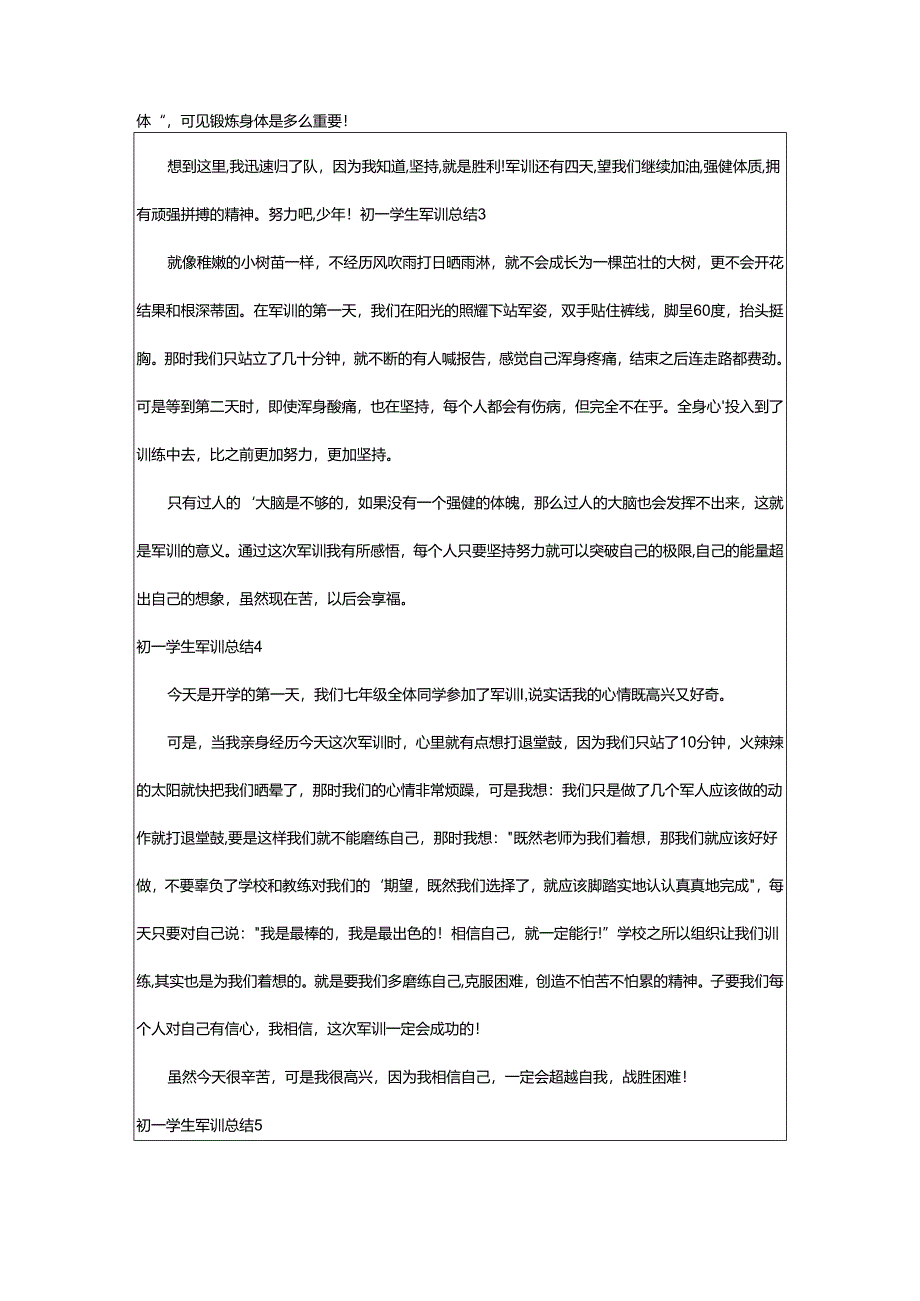 2024年初一学生军训总结.docx_第2页