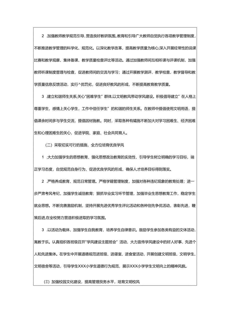 2024年加强校风教风学风建设方案.docx_第2页