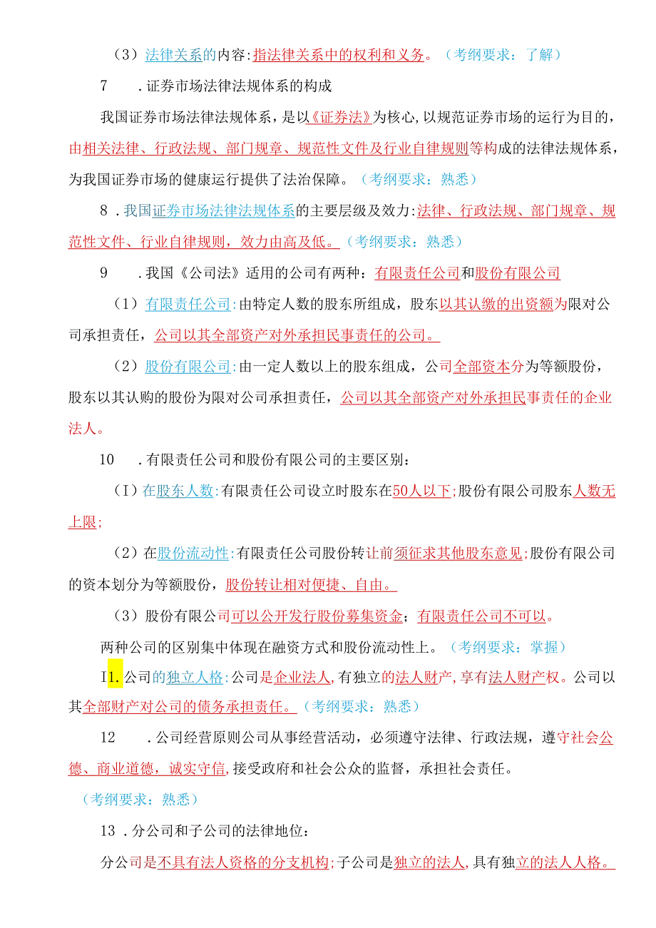 2023年科科通新大纲—证券市场法律法规三色笔记.docx_第2页