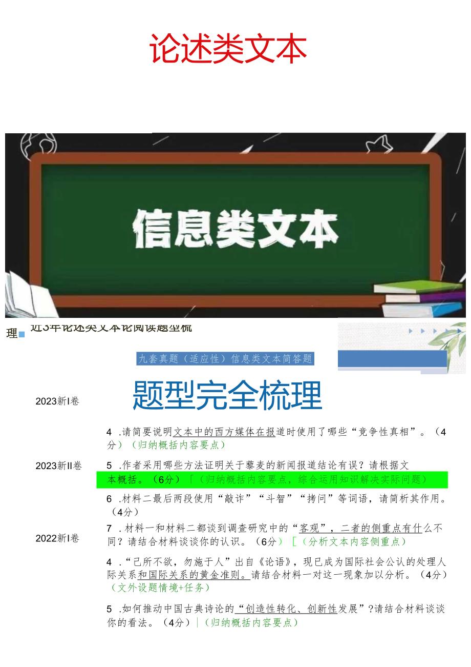 【论述类文本】题型完全梳理（word版）.docx_第1页