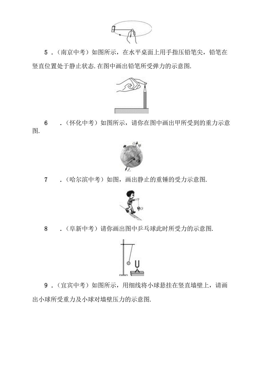 小专题(五)画力的示意图测试题.docx_第2页