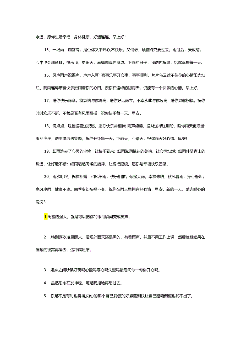 2024年励志暖心的说说.docx_第3页