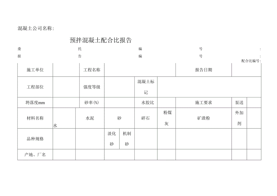 预拌混凝土配合比报告.docx_第1页