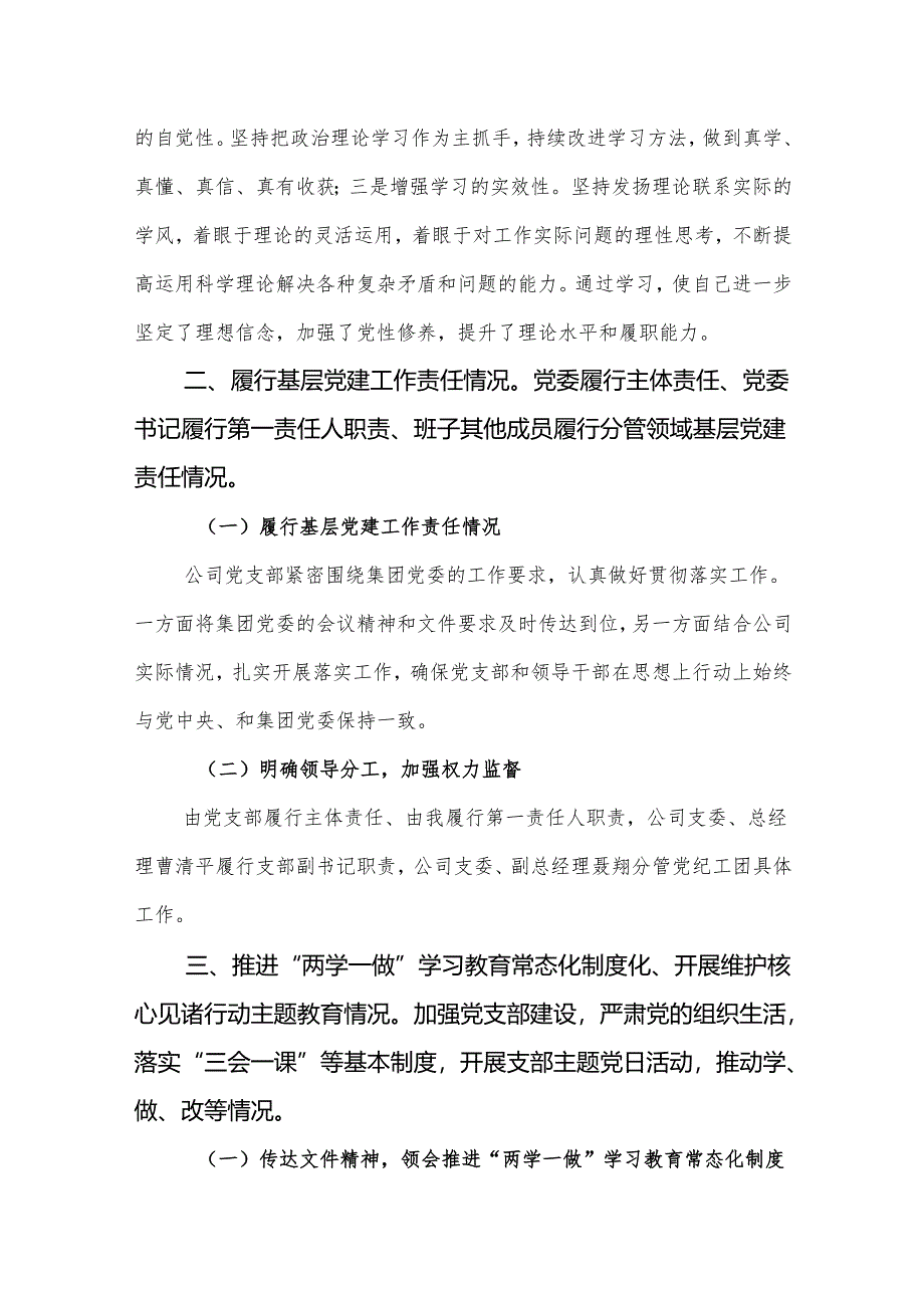 基层党组织书记抓党建工作述职报告19.docx_第2页