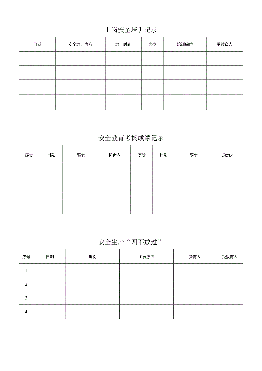 项目经理三级安全教育记录卡.docx_第2页