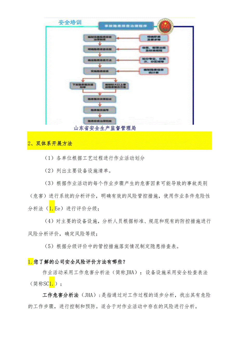 双重预防体系现场问卷知识汇总模板.docx_第2页