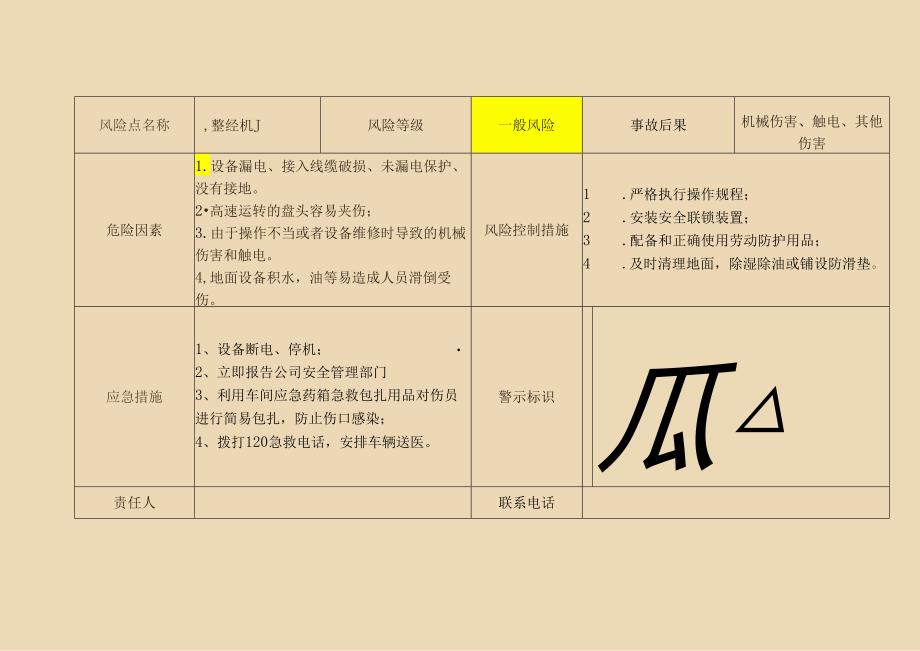 轻纺企业危险源风险告知卡模板.docx_第1页