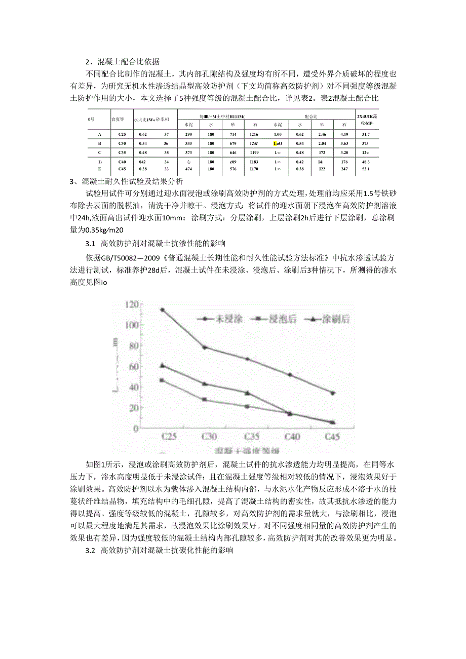 无机水性与水性渗透结晶防水剂对混凝土耐久性的影响研究.docx_第2页