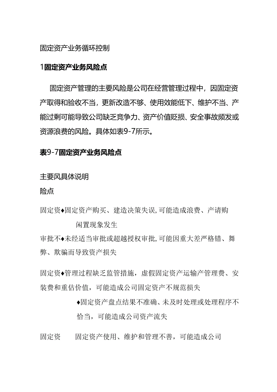 固定资产业务循环控制全套.docx_第1页