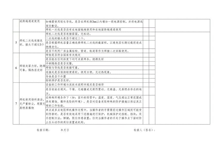 电焊机安全检查表.docx_第2页