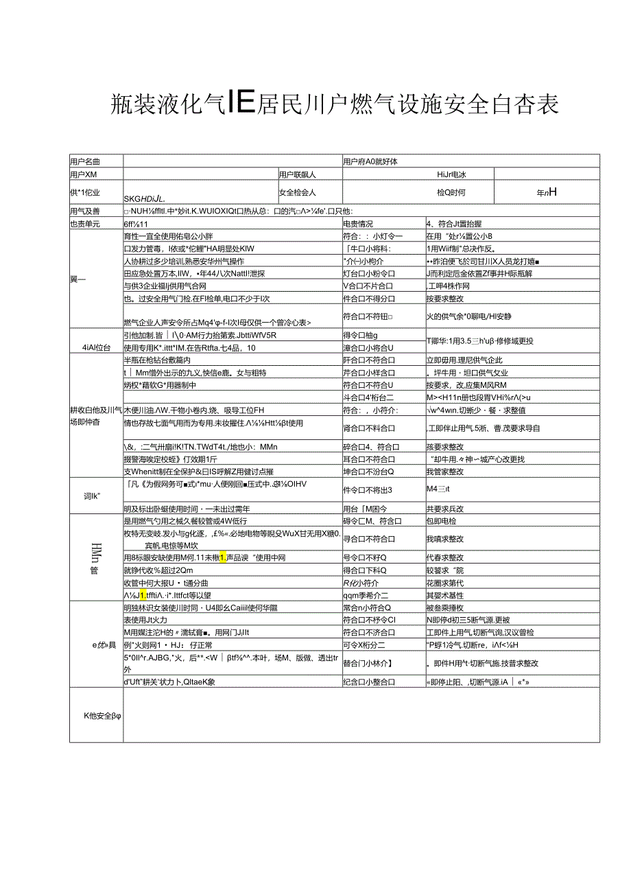 管道煤气安全检查表.docx_第2页