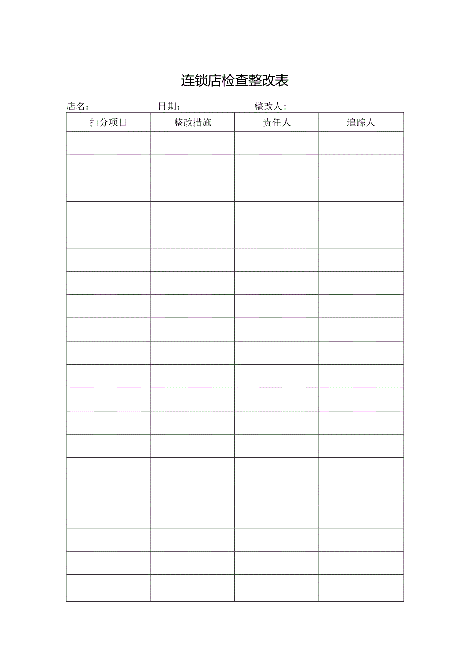 连锁店检查整改表.docx_第1页