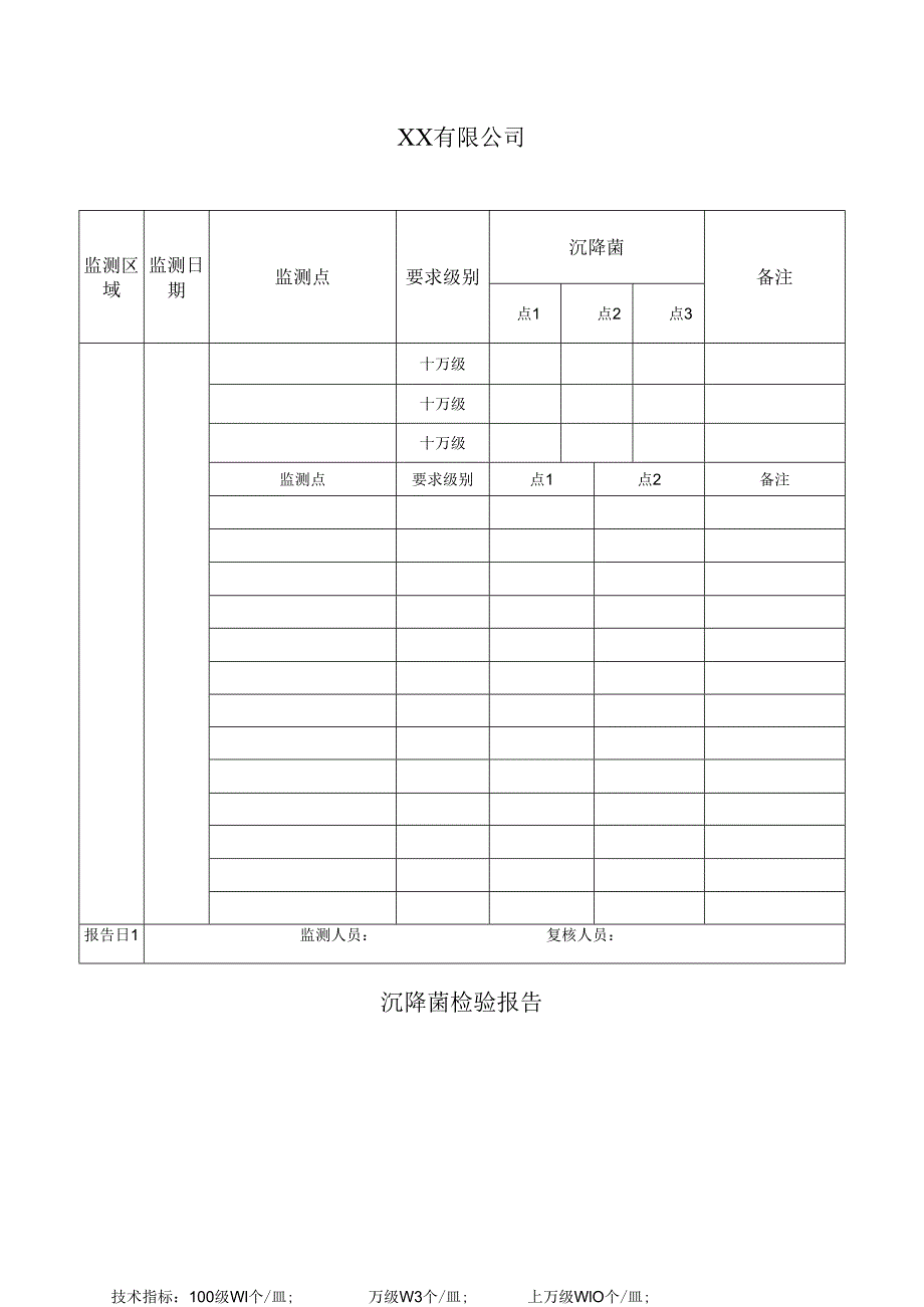 沉降菌检验报告.docx_第1页