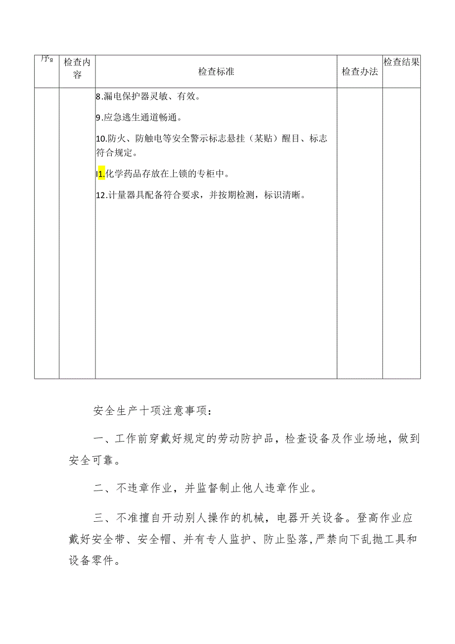 石油天然气录井作业安全生产督导检查表模板.docx_第3页