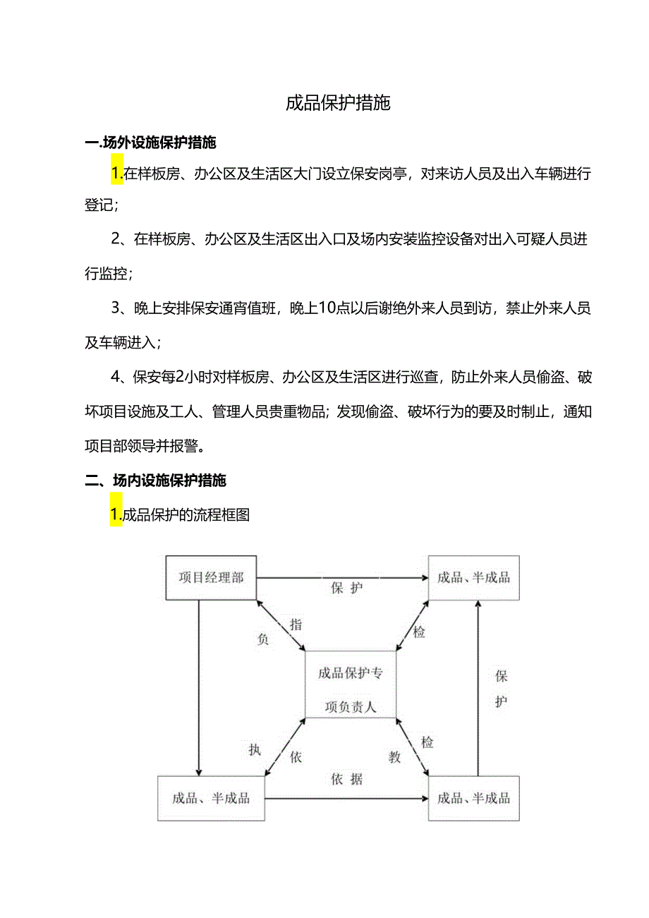 成品保护措施.docx_第1页