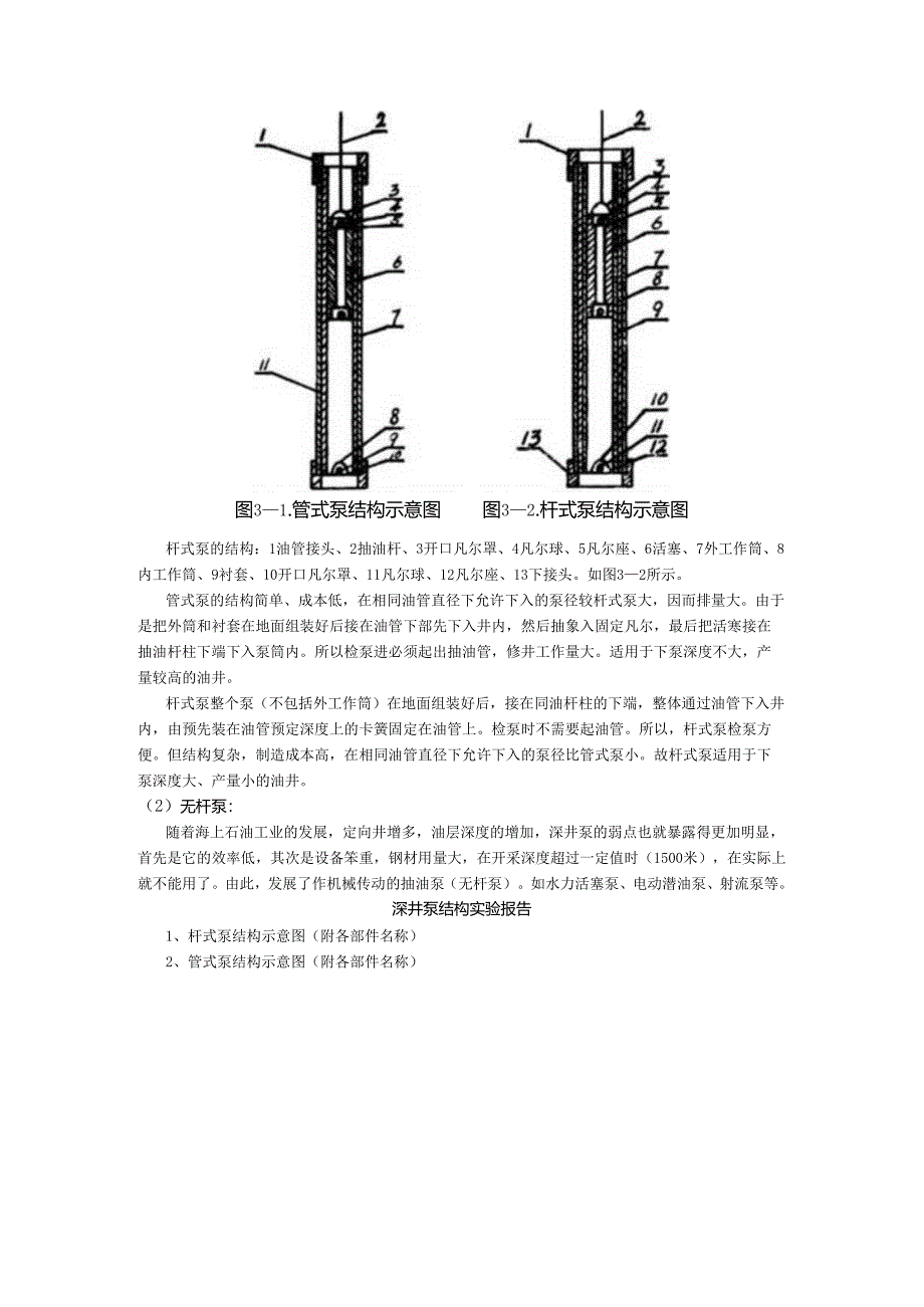 成理工采油工程实验指导03深井泵结构实验.docx_第2页