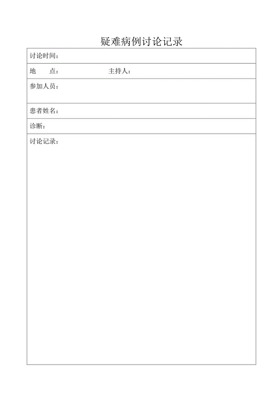 疑难病例讨论记录.docx_第1页