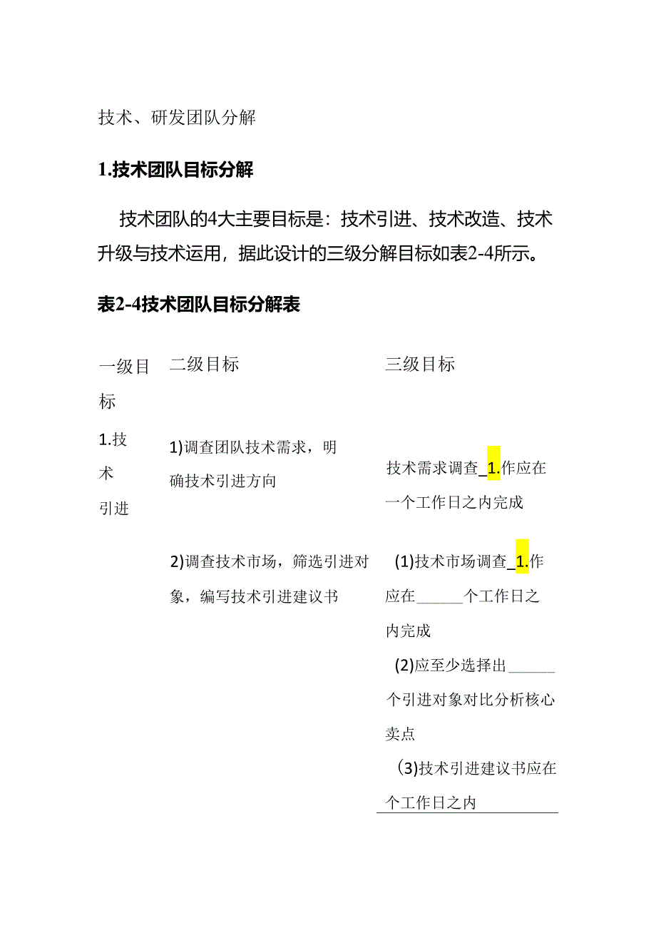 技术、研发团队分解全套.docx_第1页