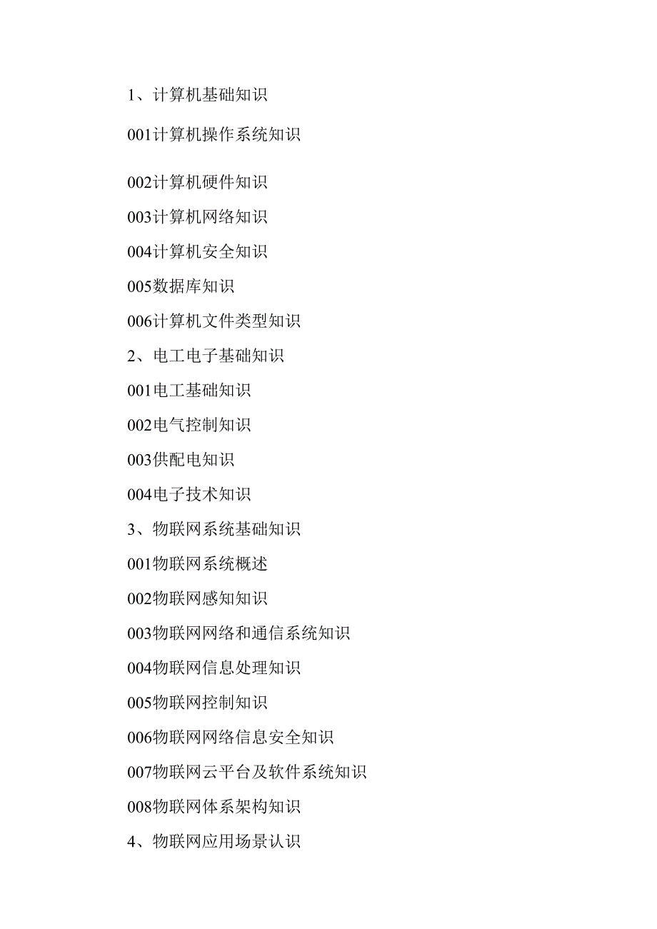 广东省职业技能等级证书认定考试 5.物联网安装调试员中高级理论知识评价要点.docx_第2页